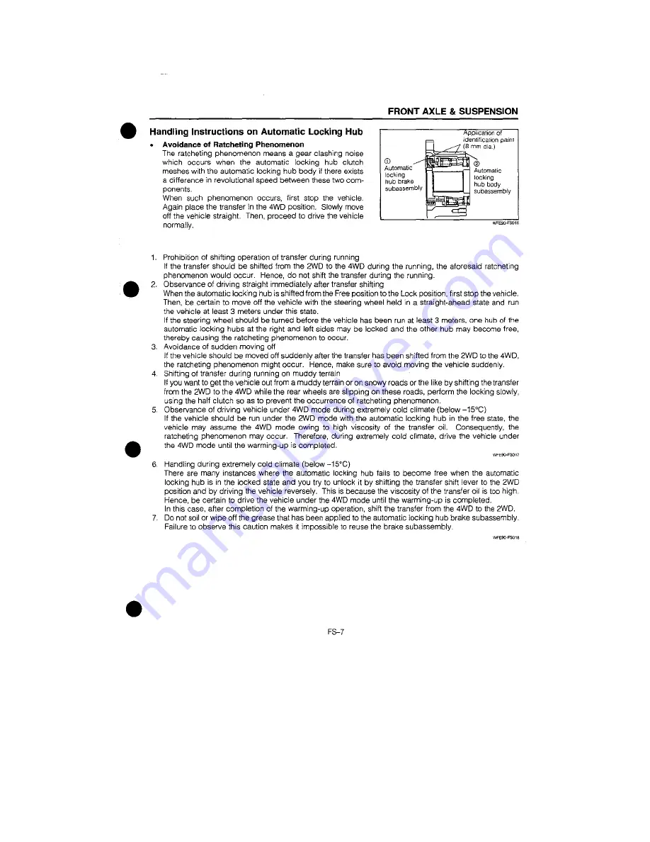 Daihatsu F300 Service Manual Download Page 375