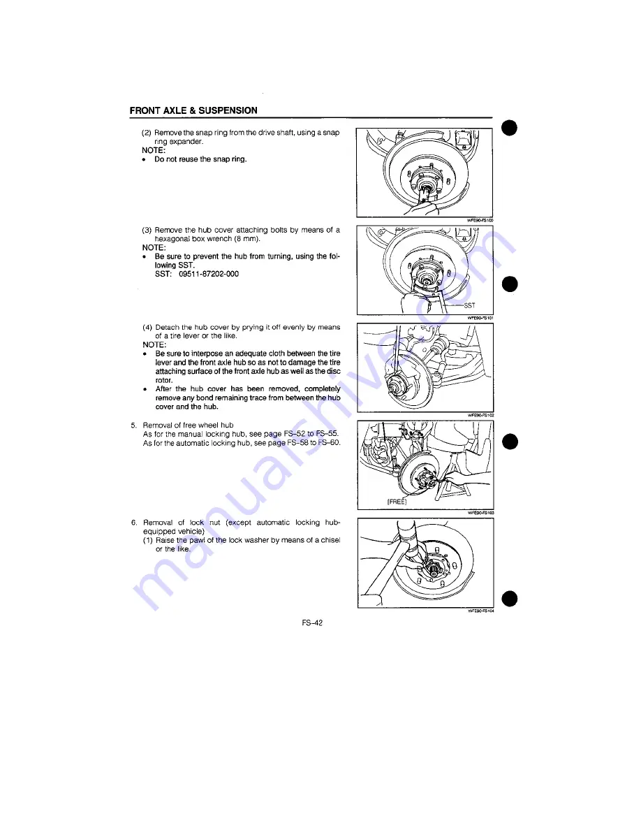 Daihatsu F300 Service Manual Download Page 410