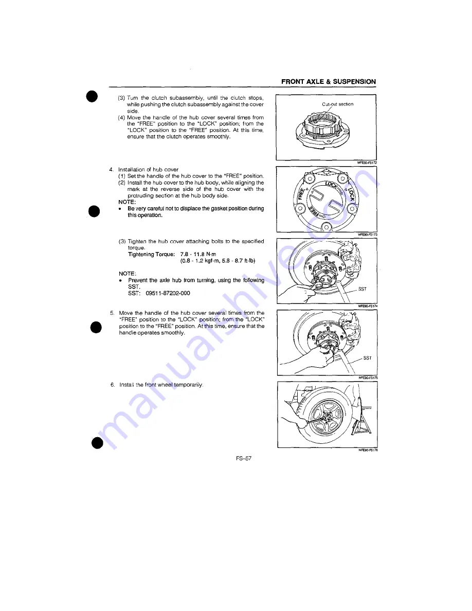 Daihatsu F300 Service Manual Download Page 425