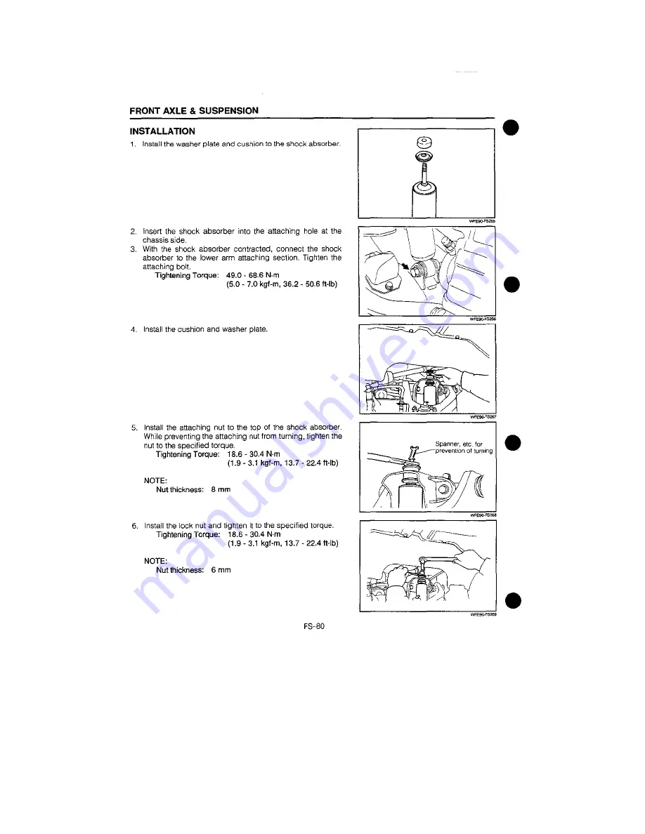 Daihatsu F300 Service Manual Download Page 448