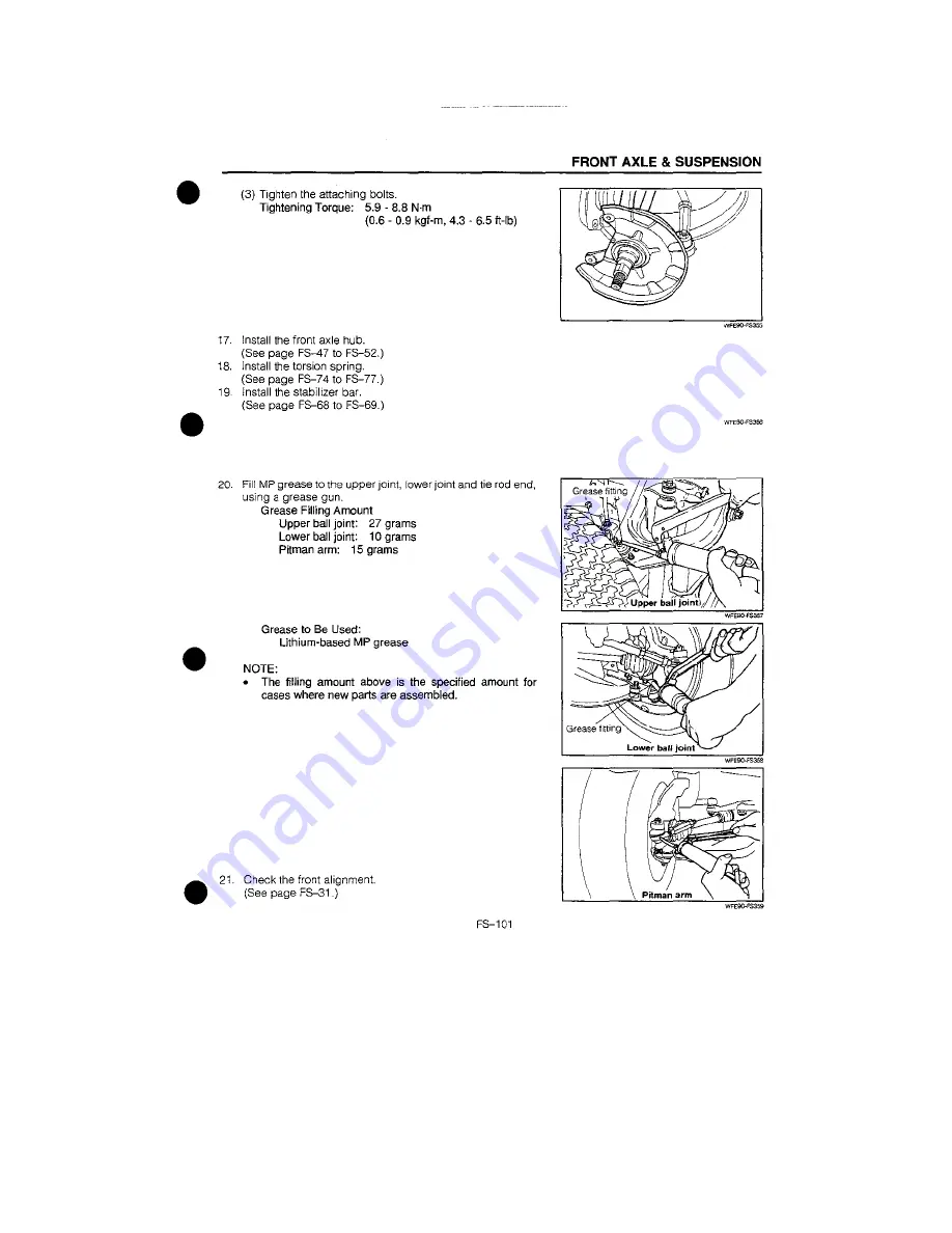 Daihatsu F300 Service Manual Download Page 469