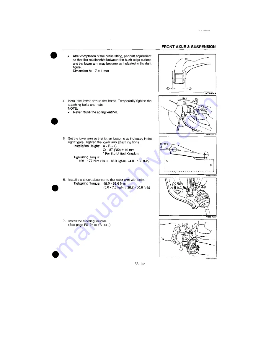 Daihatsu F300 Service Manual Download Page 483