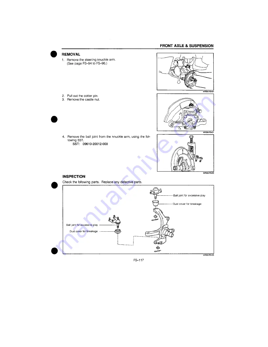 Daihatsu F300 Service Manual Download Page 485