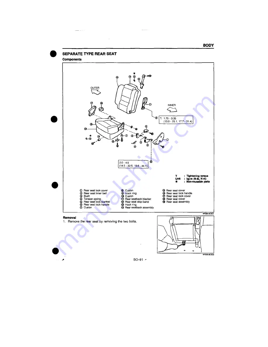 Daihatsu F300 Service Manual Download Page 871