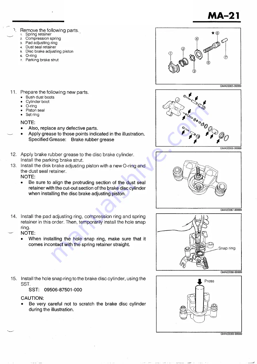 Daihatsu G200 Service Manual Download Page 85