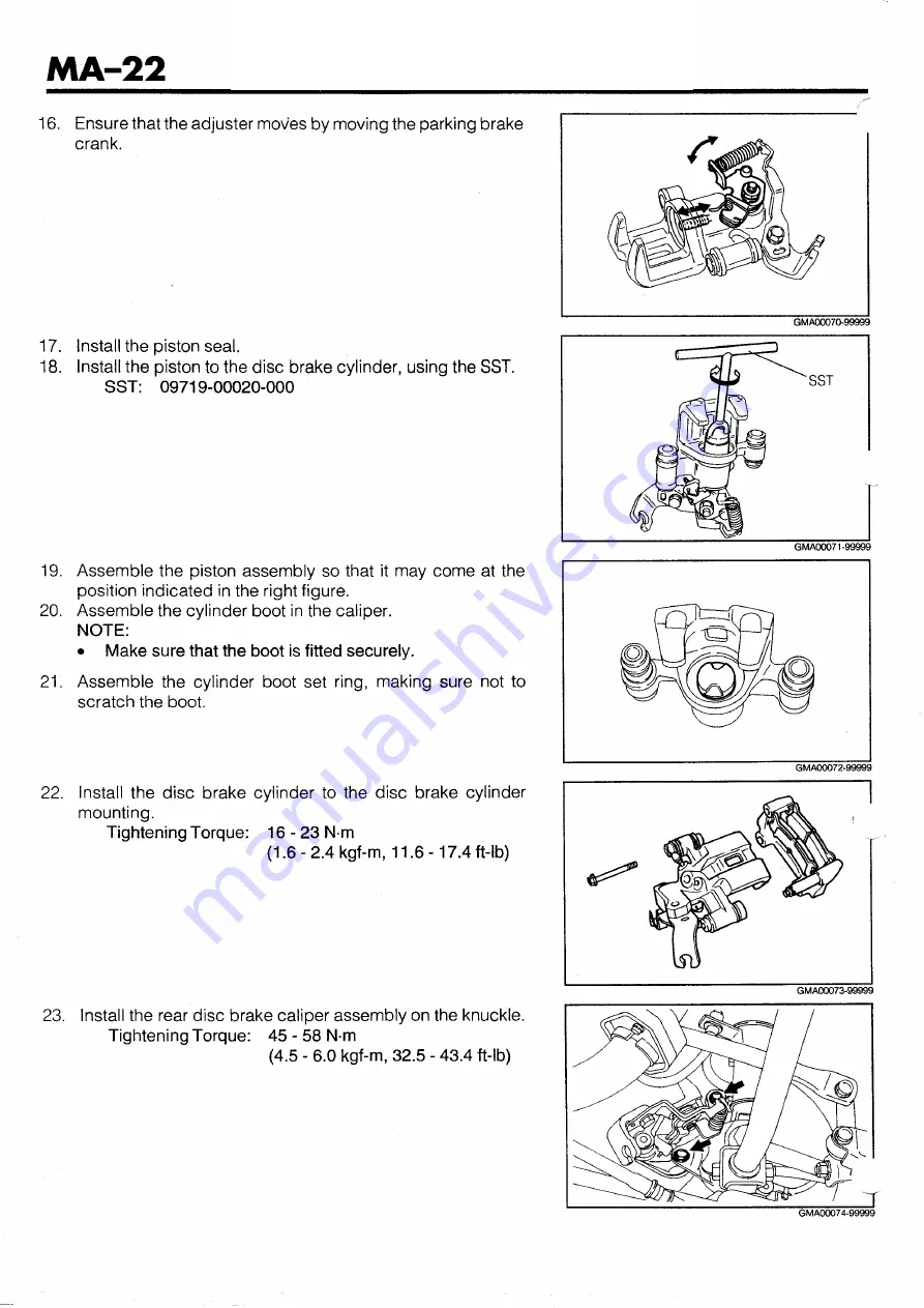 Daihatsu G200 Service Manual Download Page 86