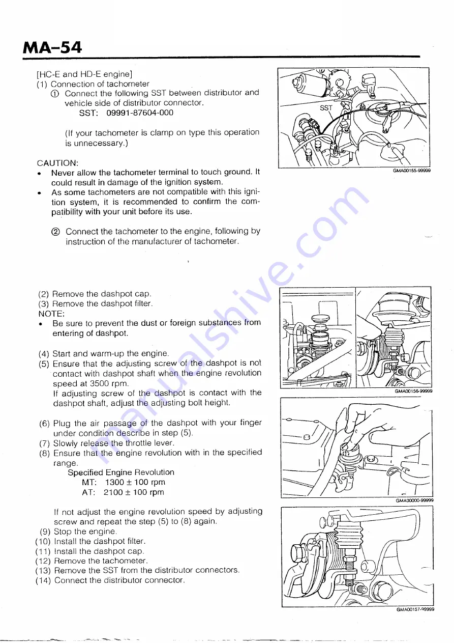 Daihatsu G200 Service Manual Download Page 174