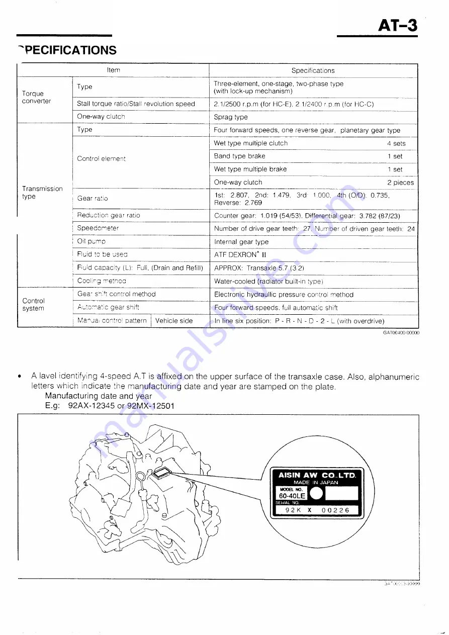 Daihatsu G200 Service Manual Download Page 281