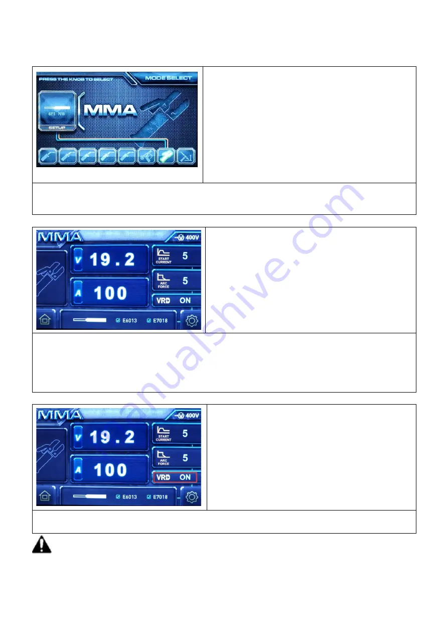 Daihen varstroj VARMIG 231-i LCD Owner'S Manual Download Page 48