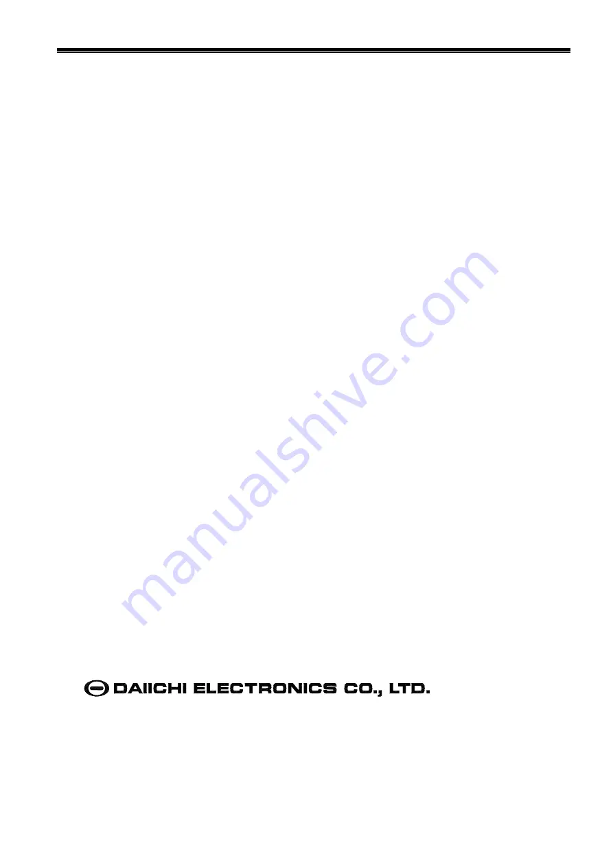 Daiichi Electronics STT2-92A Instruction Manual Download Page 14