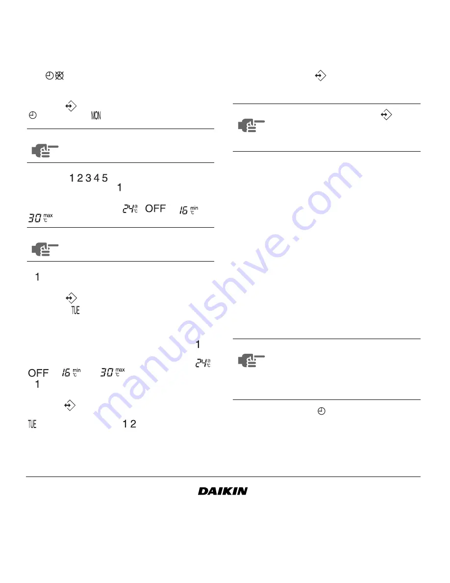 Daikin BRC1D619 Operation Manual Download Page 12