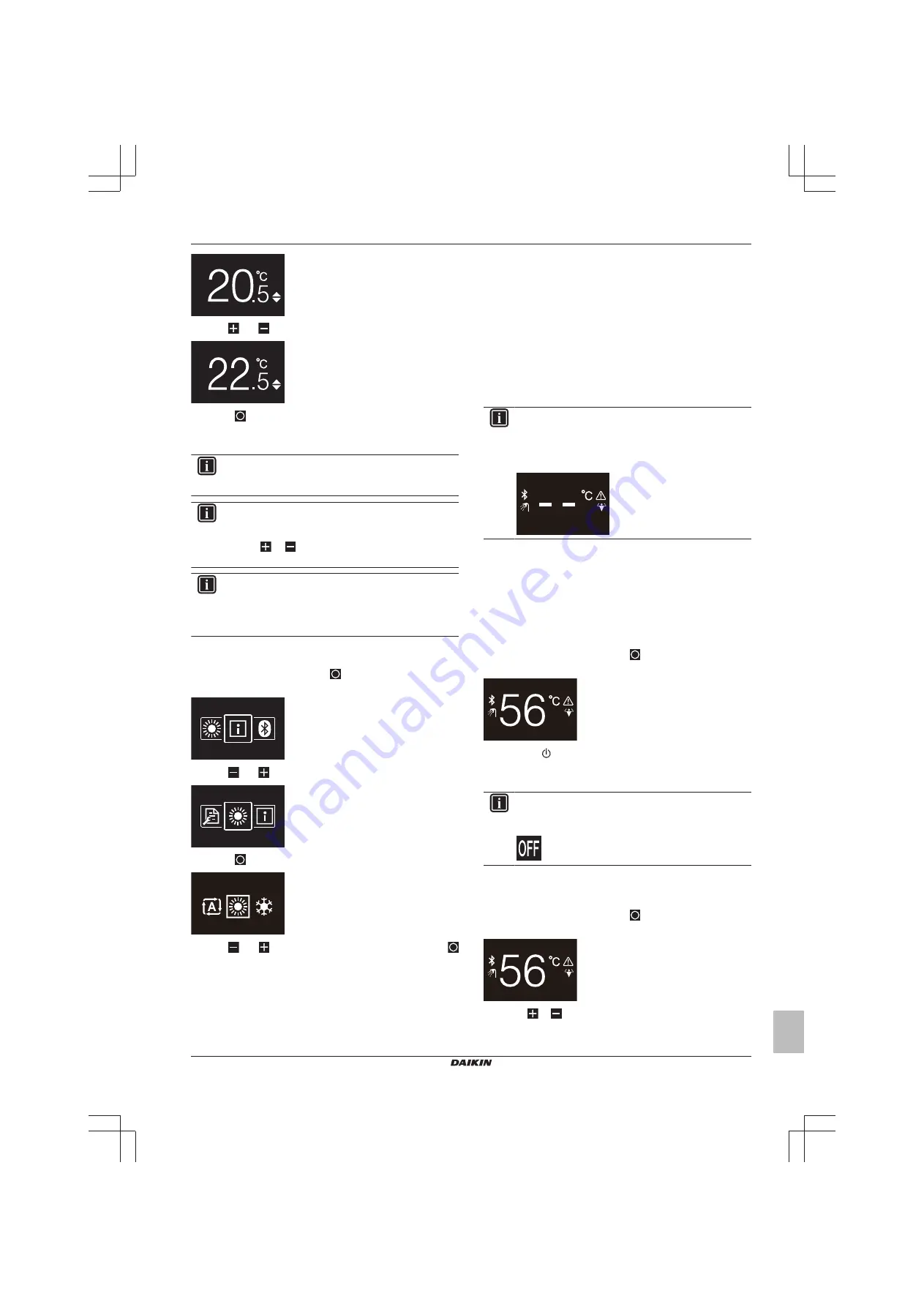 Daikin BRC1HHDAW Installer And User Reference Manual Download Page 7