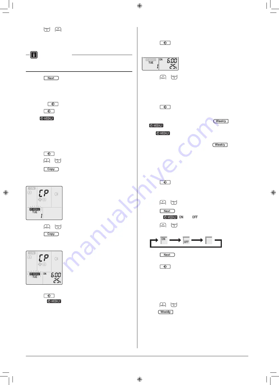 Daikin CTXJ25TVMAW Operation Manual Download Page 14