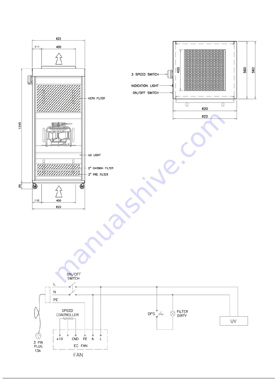 Daikin DAFU-1000 Installation, Operation And Maintenance Manual Download Page 10