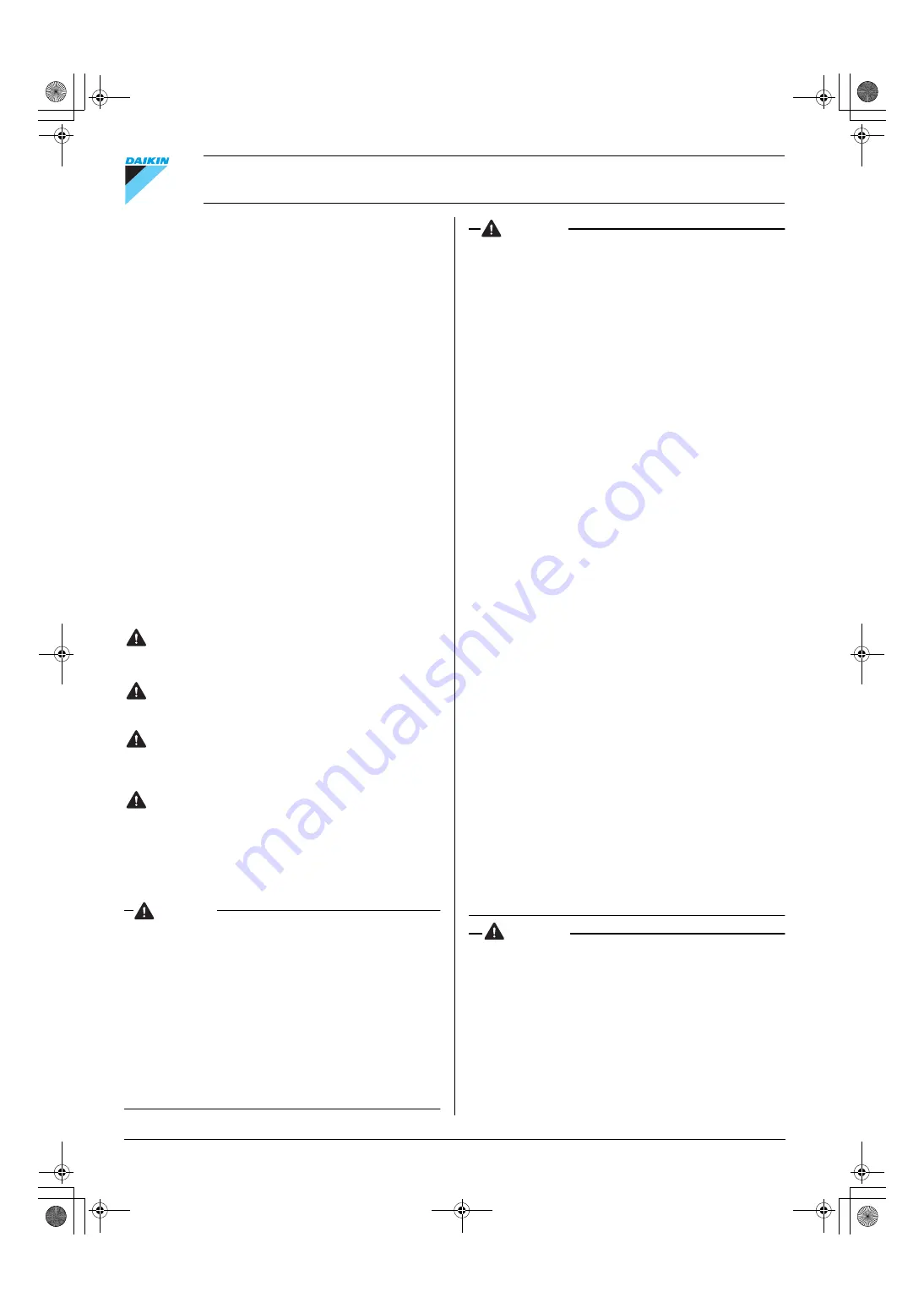 Daikin DCS002A71 Operation Manual Download Page 2