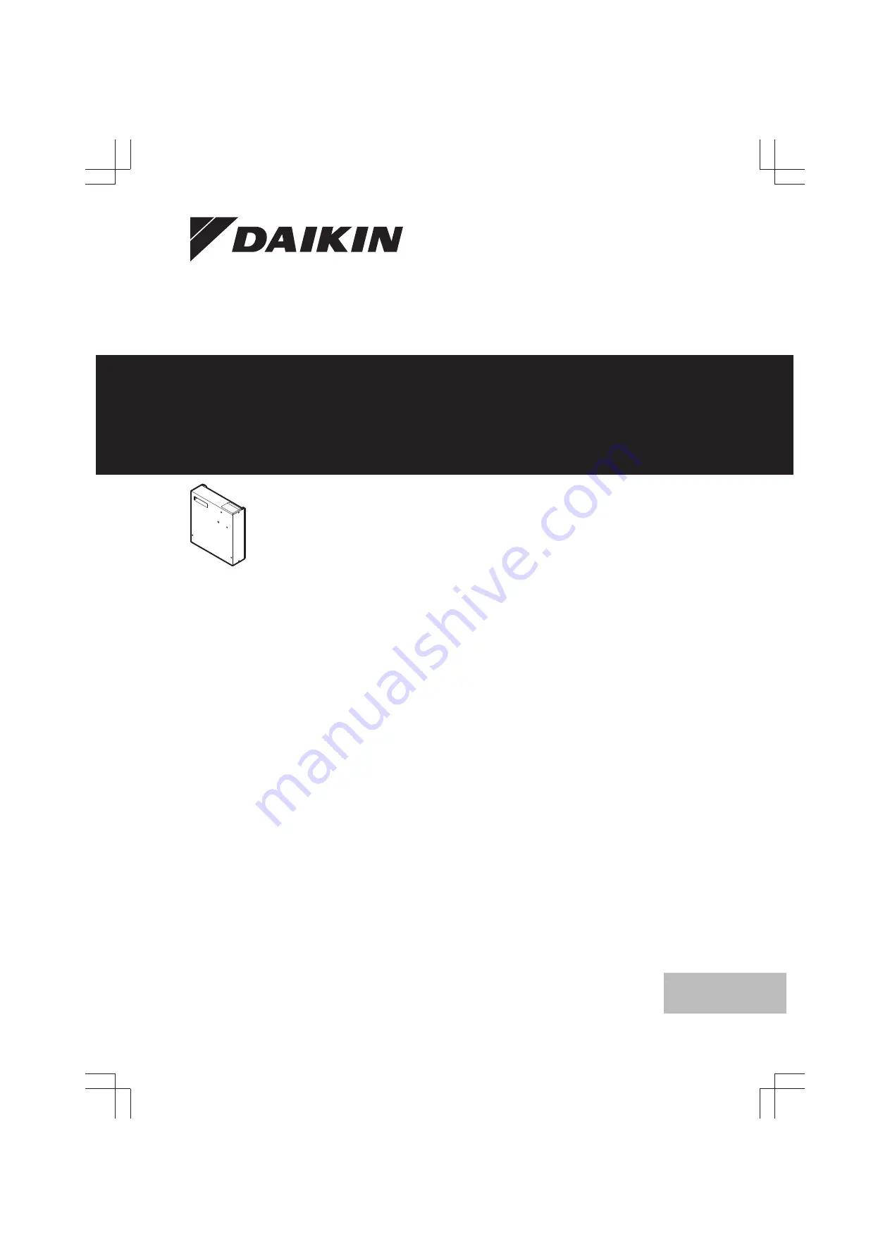 Daikin EKCB07CAV3 Installation Manual Download Page 1