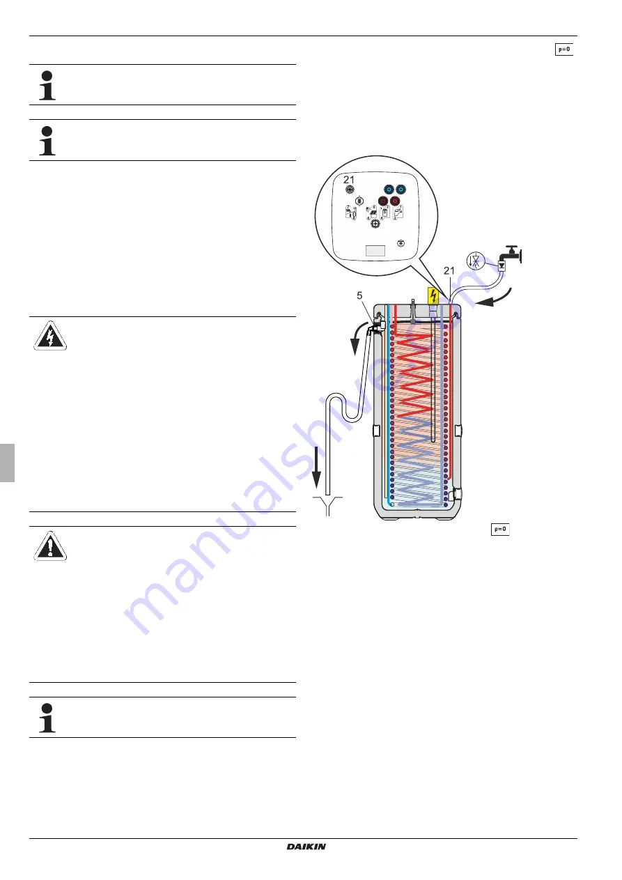 Daikin EKHWP300B Installation And Operating Instructions Manual Download Page 18