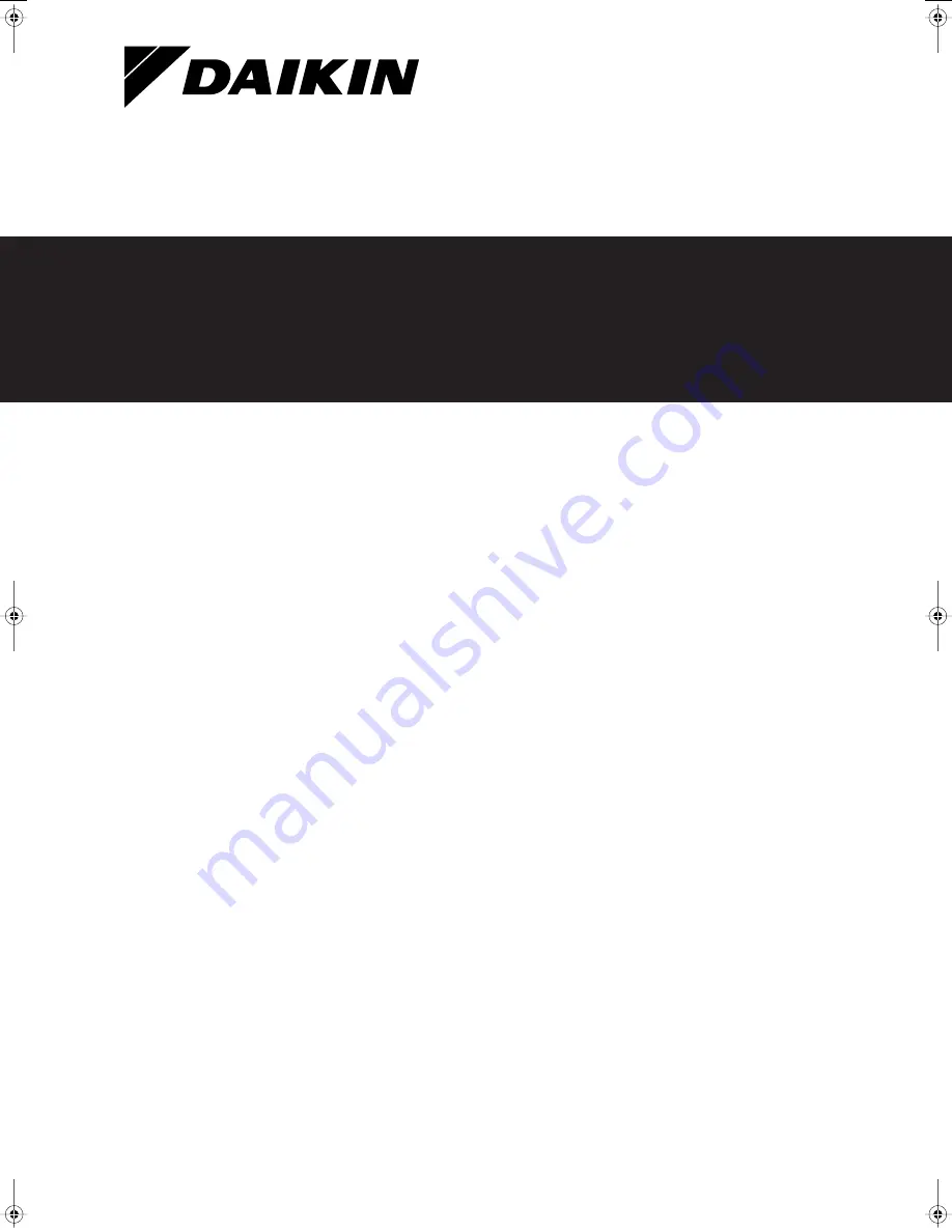 Daikin EKUHWHTA Installation Manual Download Page 1