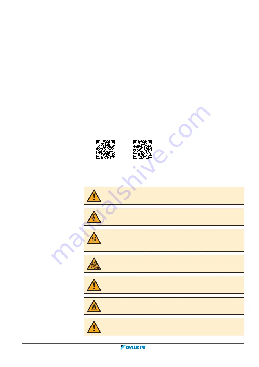 Daikin ERRA08-12EW1 Installer'S Reference Manual Download Page 7