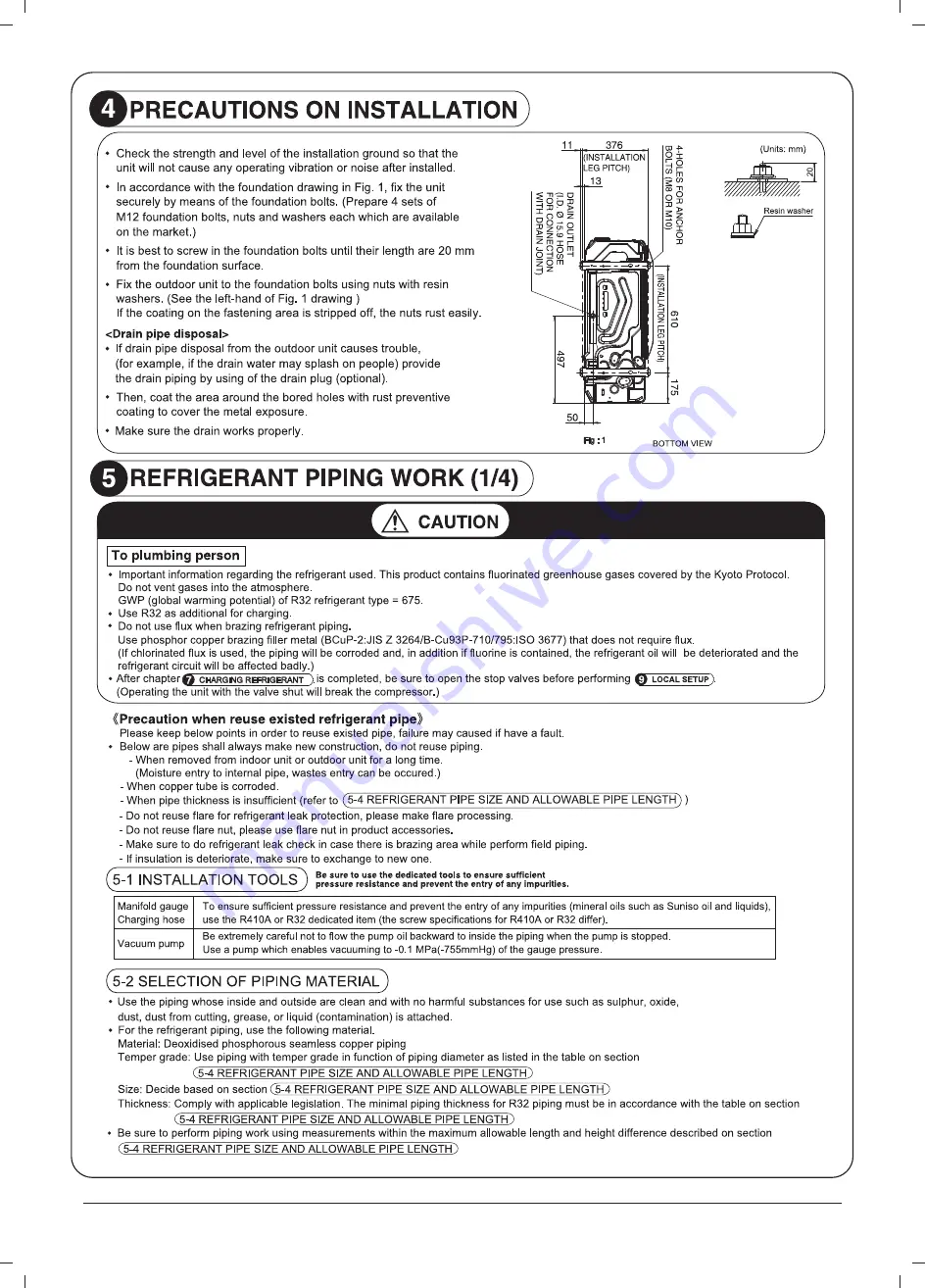 Daikin FDMA71AV16 Installation Manual Download Page 28