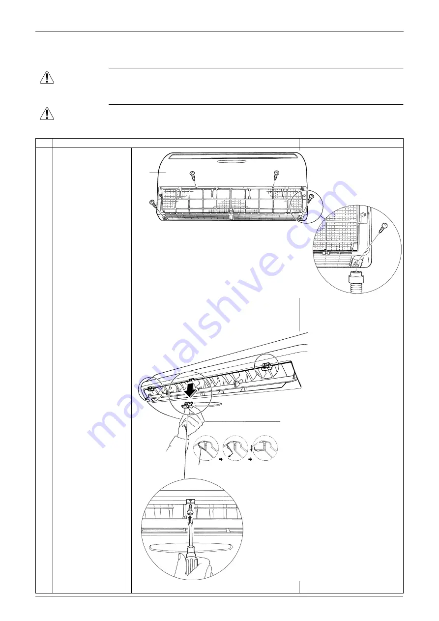 Daikin FLXS25BVMA Service Manual Removal Procedure Download Page 6