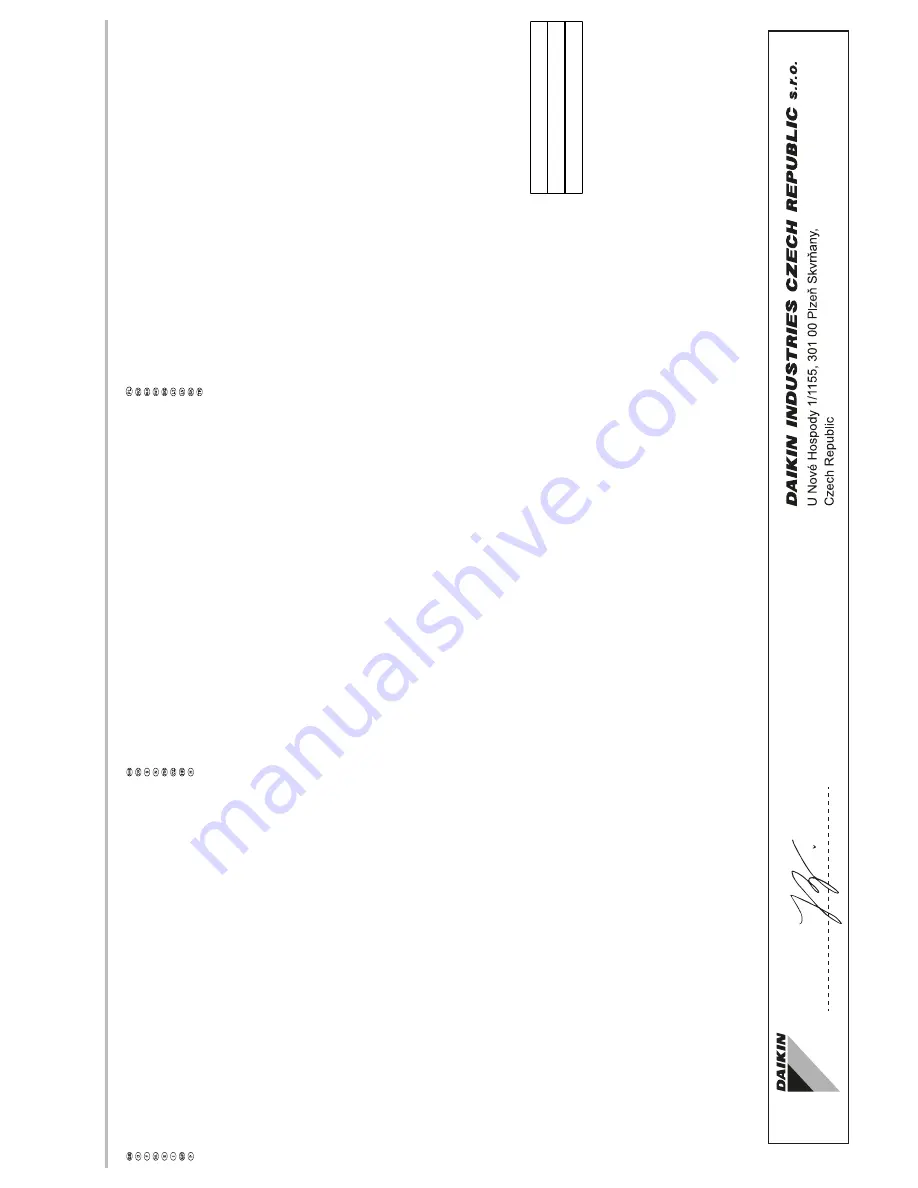 Daikin FTXF20A2V1B Скачать руководство пользователя страница 5