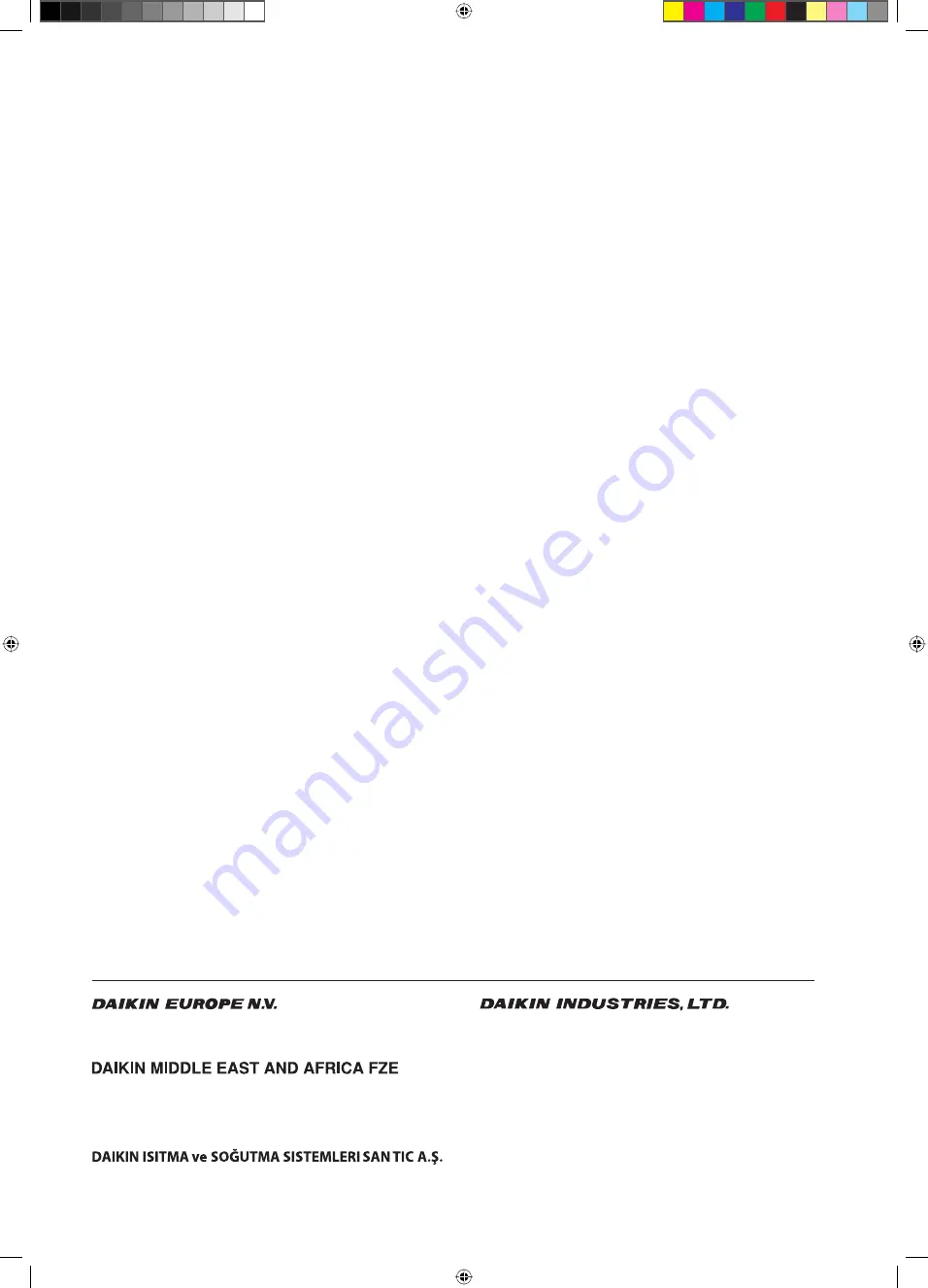 Daikin FWC02FD Instruction Manual Download Page 12