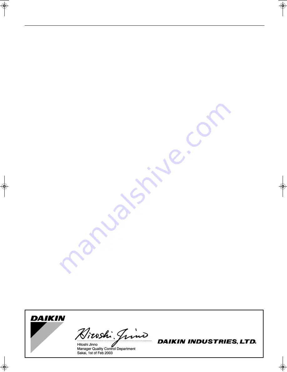 Daikin FXMQ100MVE Installation Manual Download Page 2