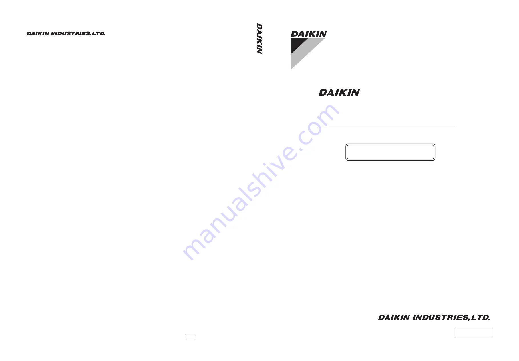 Daikin LXE10E100 Service Manual Download Page 1