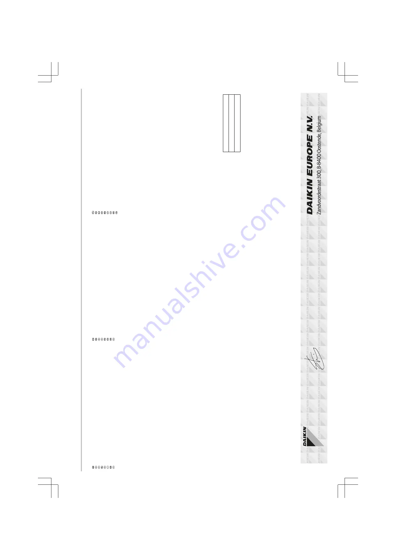 Daikin RXYSQ-TV1 Installation And Operation Manual Download Page 3