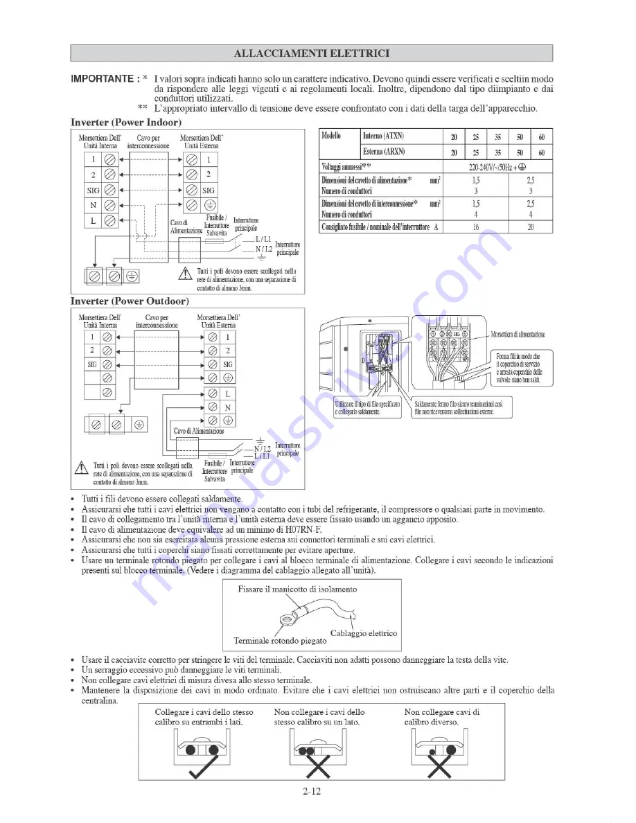 Daikin Siesta ARXN20NV16 Installation Manual Download Page 32