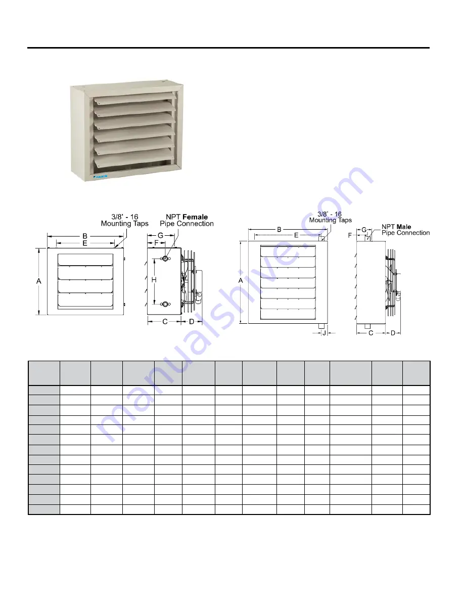 Daikin UHH Installation Instructions Manual Download Page 15