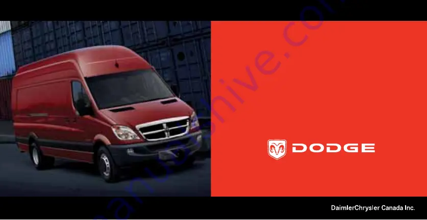 DaimlerChrysler Dodge Sprinter 2007 Manual Download Page 1