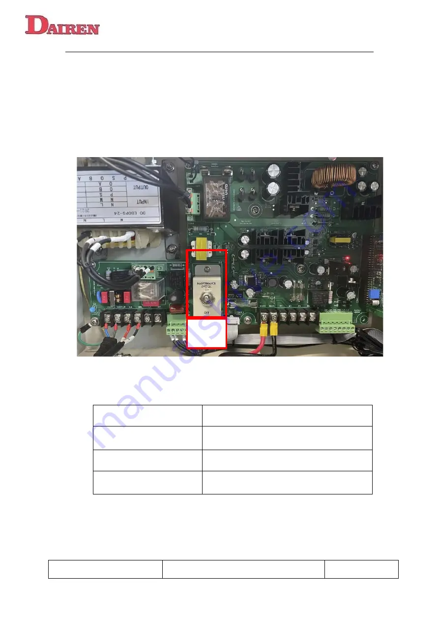 DAIREN SSW 24-4ND Operation Manual Download Page 7