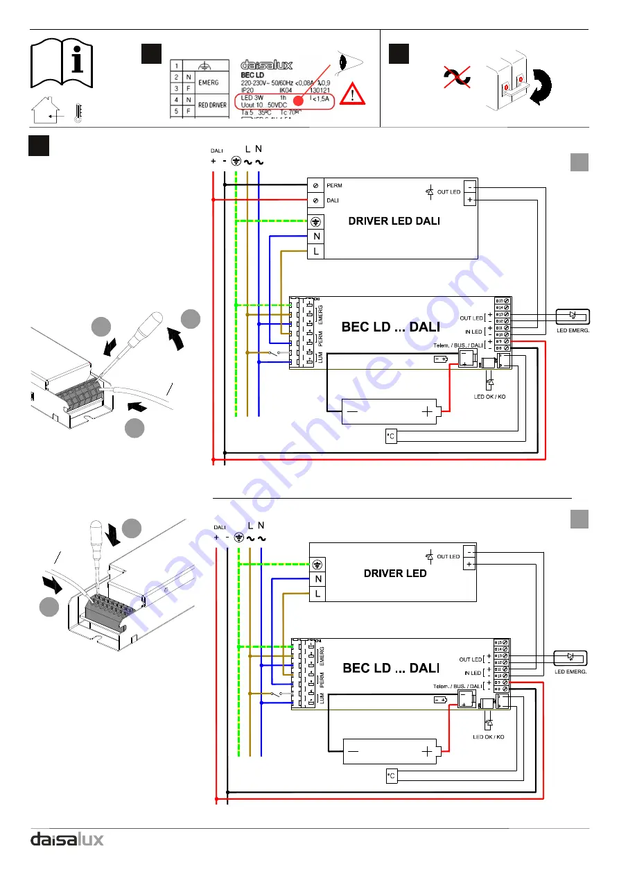 daisalux BEC LD DALI Series Manual Download Page 11