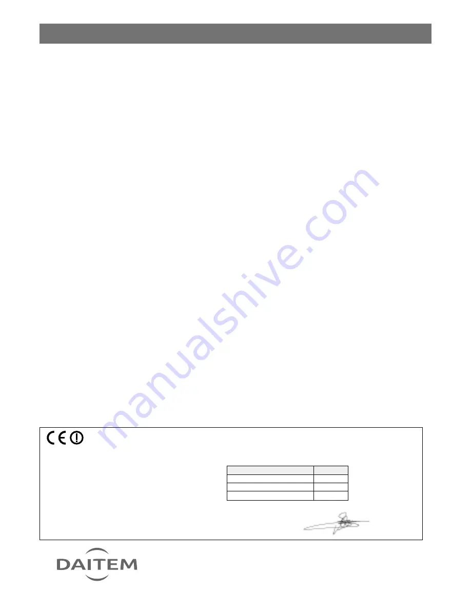 DAITEM SC901AU User Manual Download Page 36