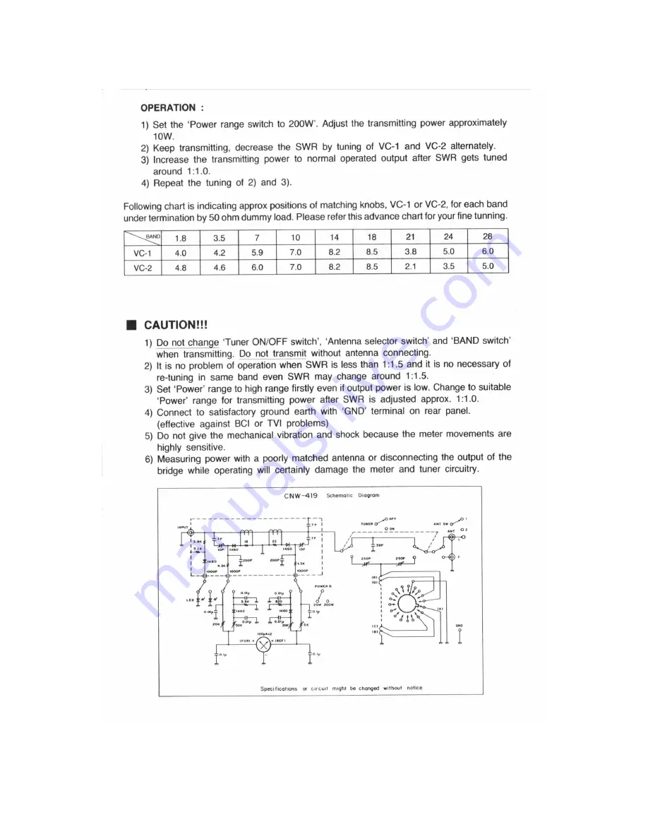 Daiwa CNW-419 Instruction Manual Download Page 4