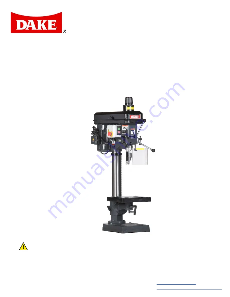 Dake TB-16V Скачать руководство пользователя страница 1