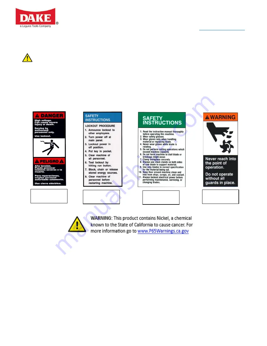 Dake Technics 350 SA Instruction Manual Download Page 7