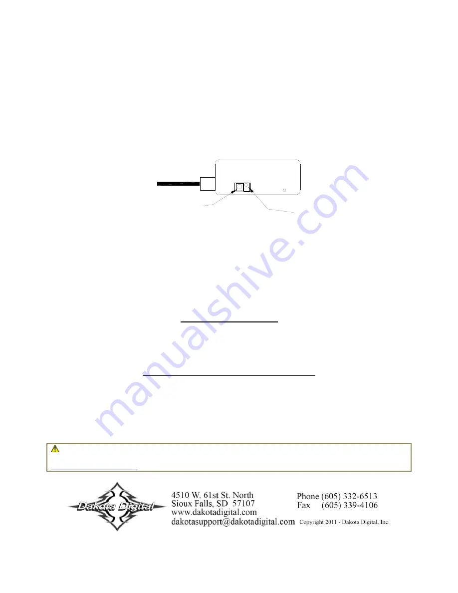 Dakota Digital CMD-2000 Series Quick Start Manual Download Page 11