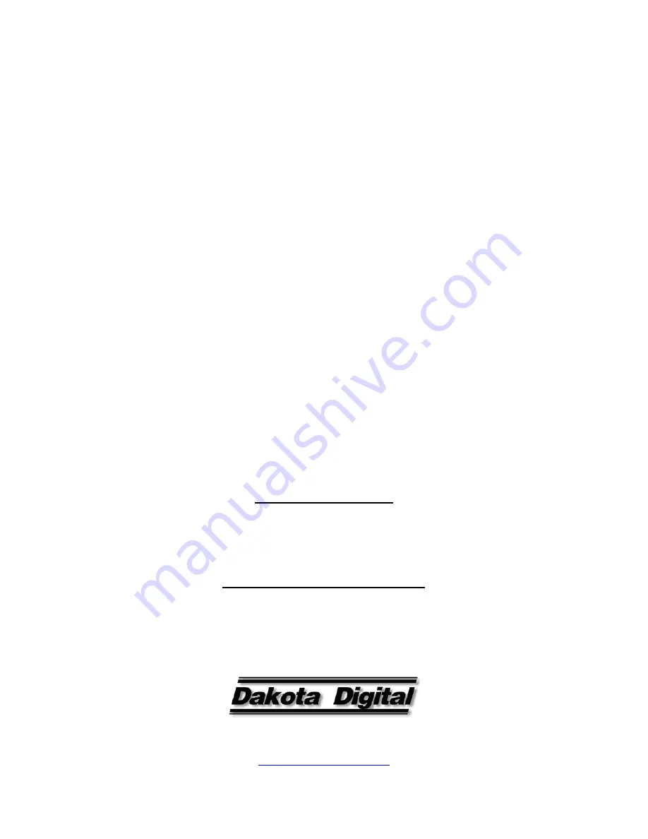 Dakota Digital DHC-2000 Manual Download Page 6