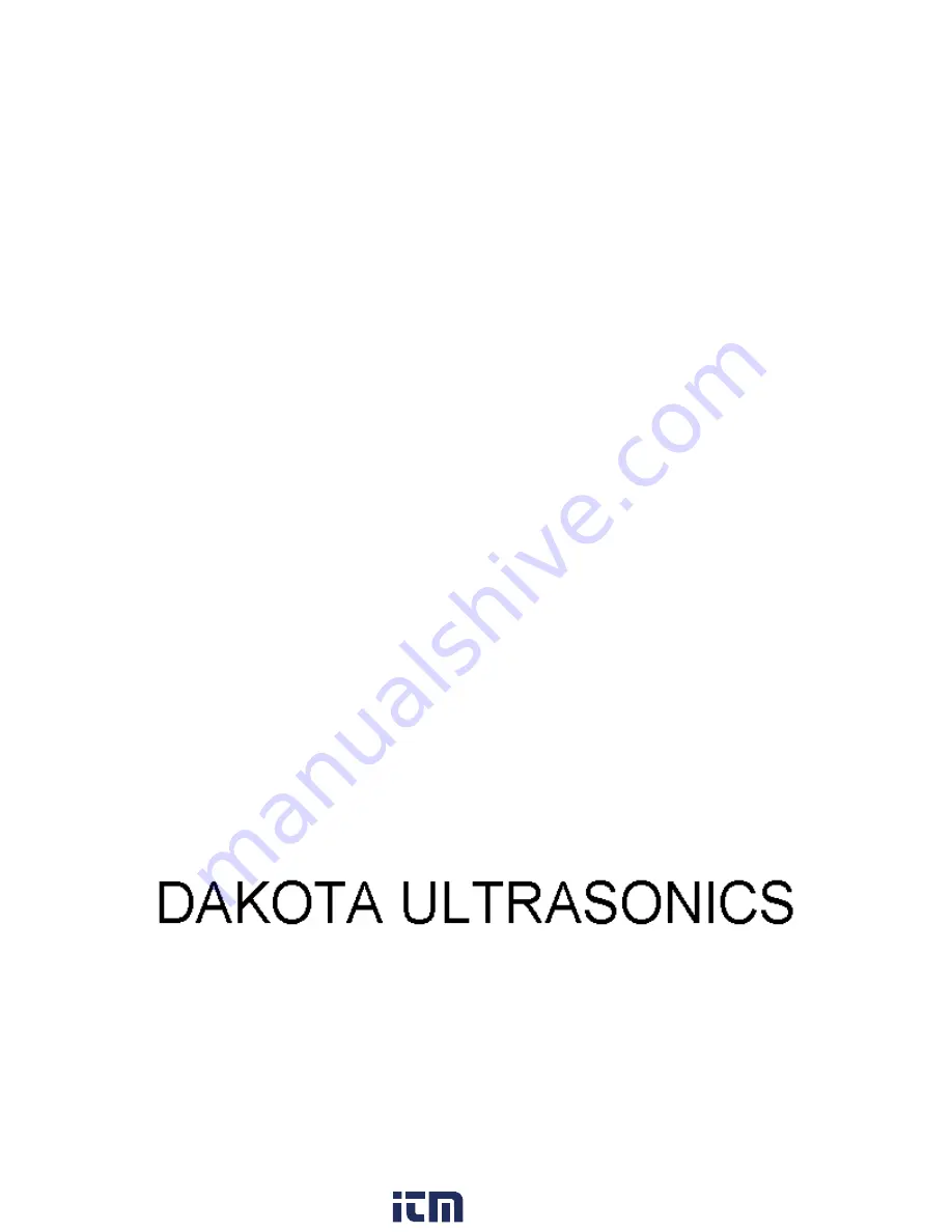 DAKOTA ULTRASONICS PX-7 Operation Manual Download Page 2