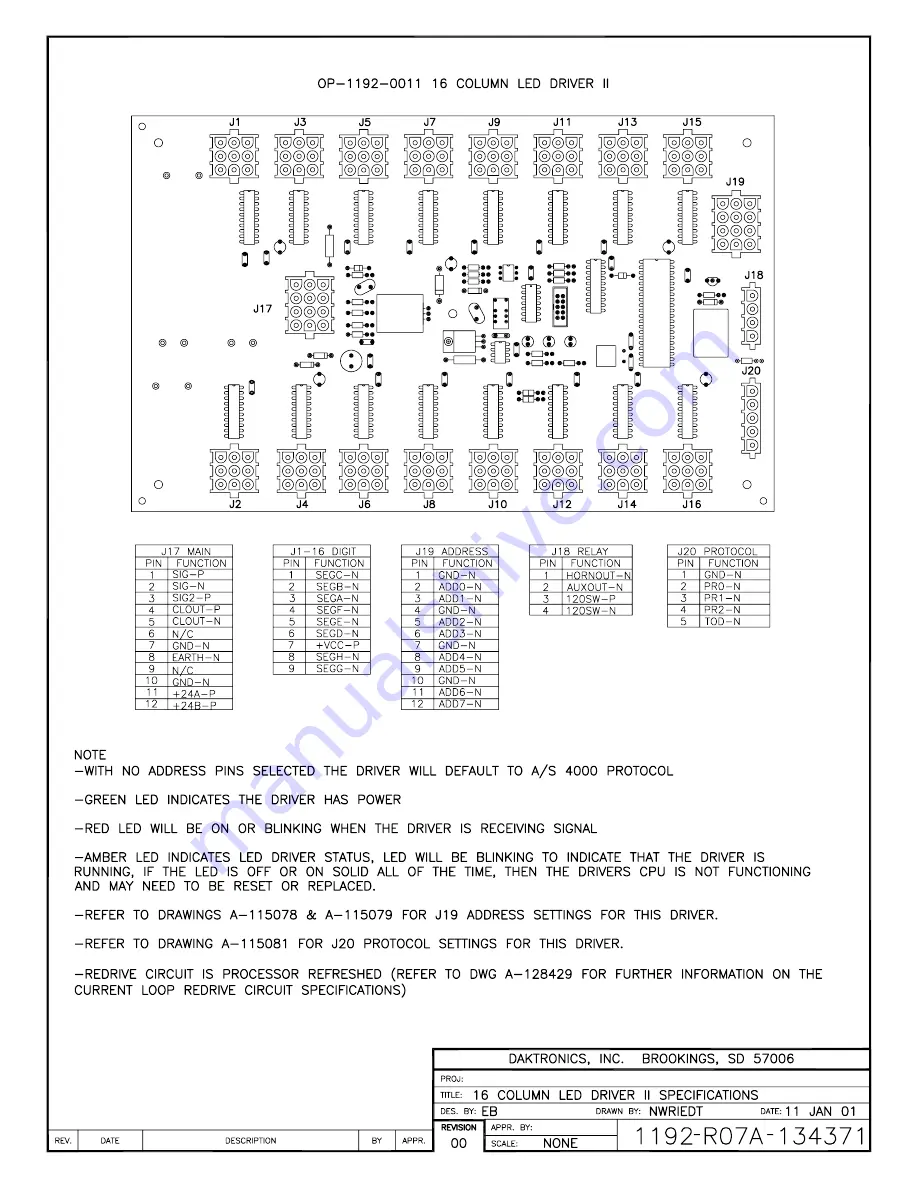 Daktronics BA-1018 Display Manual Download Page 109