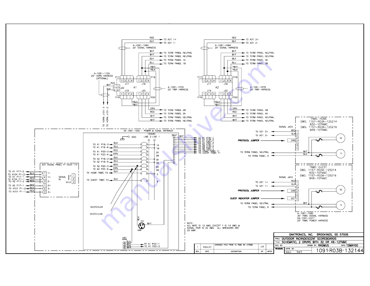 Daktronics BA-1018 Installation, Maintenance, And Specifications Manual Download Page 139