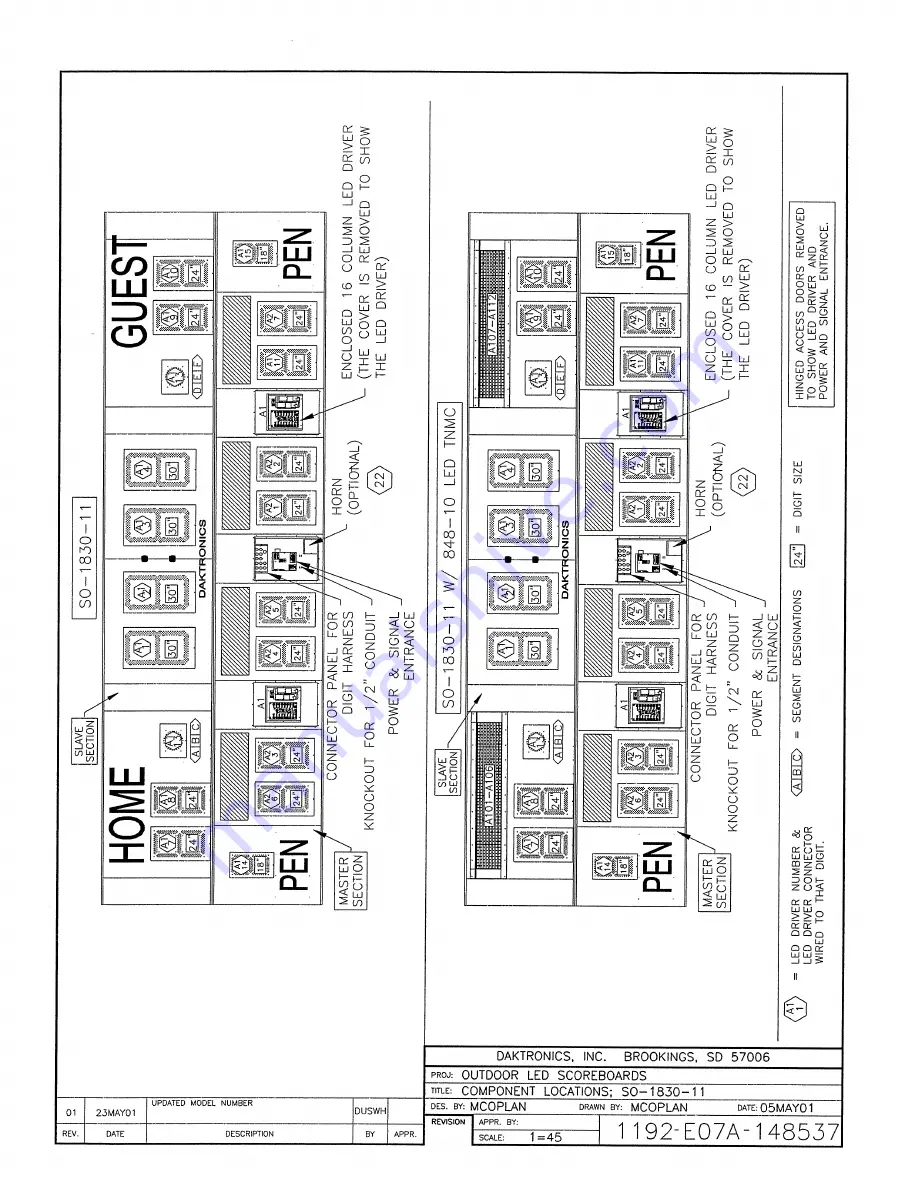 Daktronics BA-1518-11 Скачать руководство пользователя страница 141