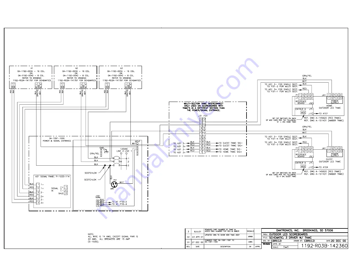 Daktronics BA-1518-11 Скачать руководство пользователя страница 153