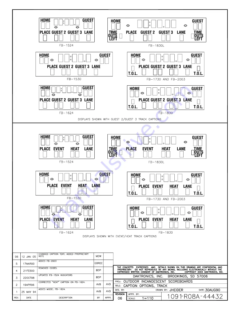 Daktronics BA-1518 Display Manual Download Page 96