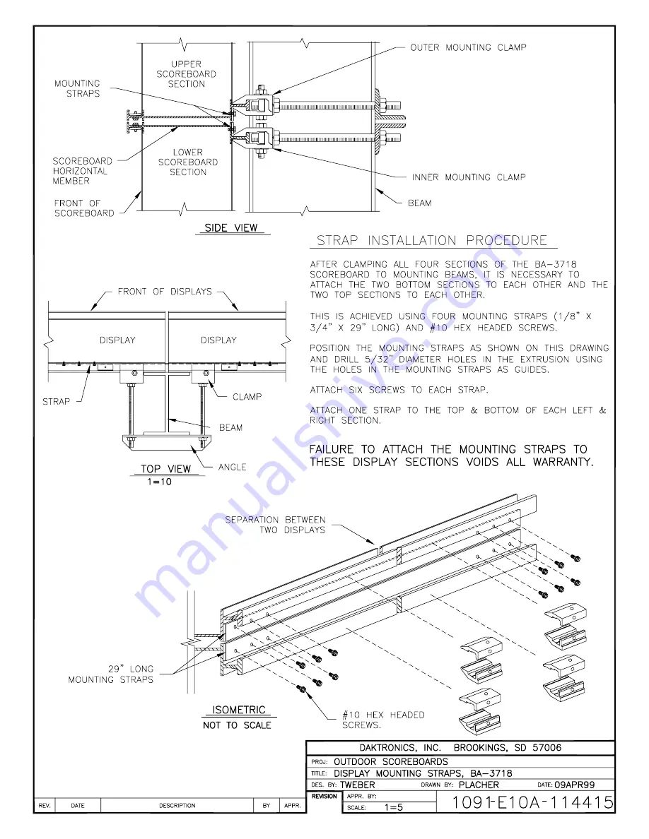 Daktronics BA-1518 Display Manual Download Page 107