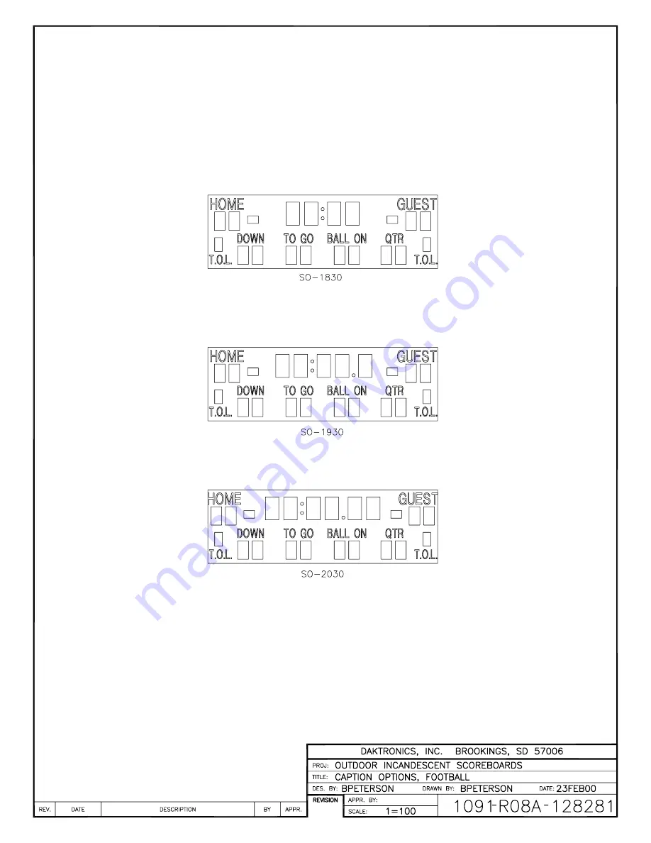 Daktronics BA-1518 Display Manual Download Page 117