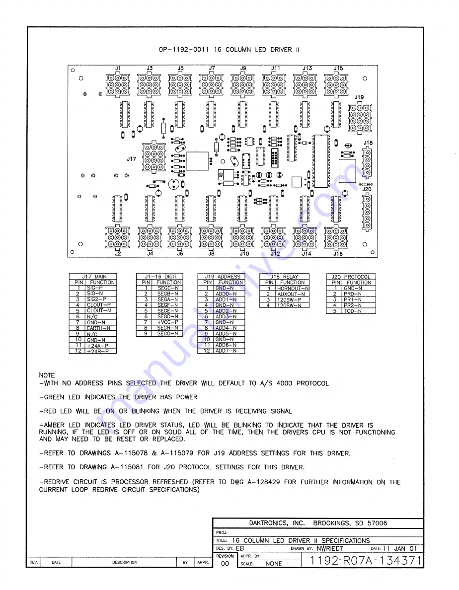 Daktronics BA-2009 Display Manual Download Page 74